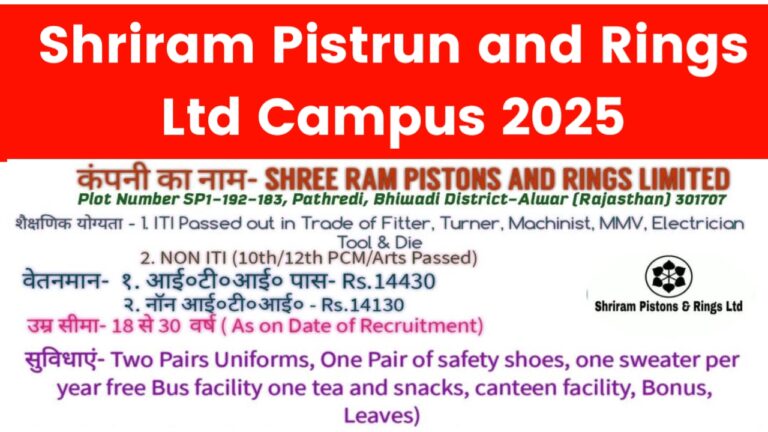 Shriram Pistrun and Rings Ltd Campus 2025